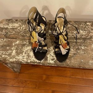 Marc Fischer fringe sandals NEW never worn